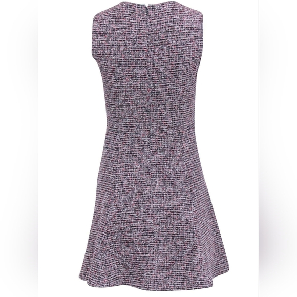 Theory Navy & Red Fit & Flare Sleeveless Tweed Mini DressSize 6 Women's - Picture 5 of 12